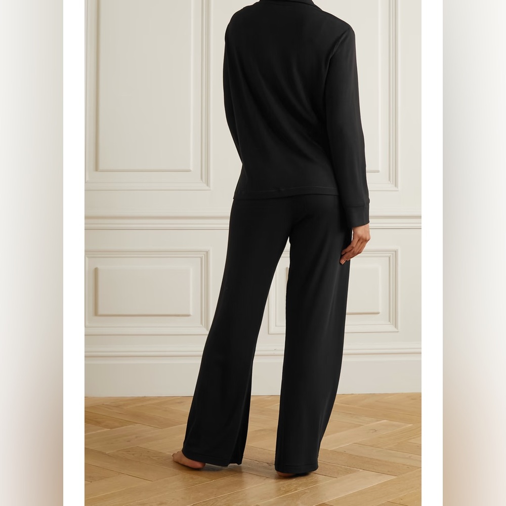 New SKIMS Soft Lounge Rib Sleep Set - Onyx black size small - Picture 2 of 14